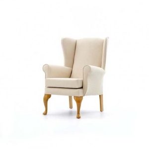 Alexander Scroll Arm Chair in Light Oak