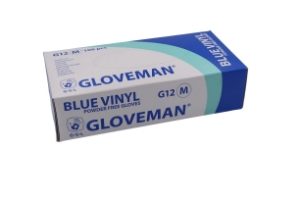 Gloveman Blue Vinyl Powder Free Glove
